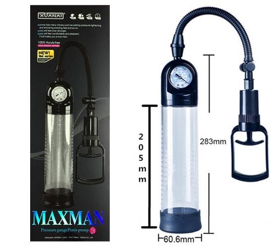 Maxman Basınç Göstergeli Penis Geliştirici Vakum Pompa